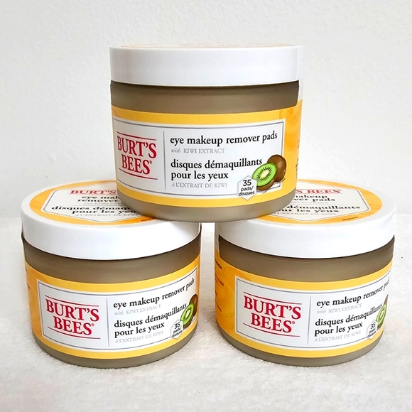 Burts Bees Waterproof Eye Makeup Remover With Kiwi Extract New Sealed 3 35 Pads - Picture 6 of 6